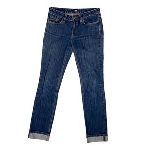 Dolce and Gabbana Dark Wash Slimmy Boot Cut Jeans with Cuffs